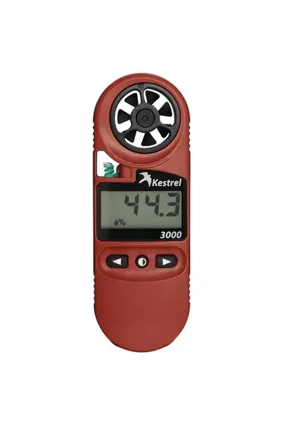 Kestrel 3000 taşınabilir hava durumu ölçüm cihazı, sıcaklık, nem ve rüzgar verisi ölçümü