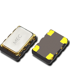 Mercury Crystal altın temaslara sahip yüzeye montaj SMD tipte MEC kuvars kristal komponent
