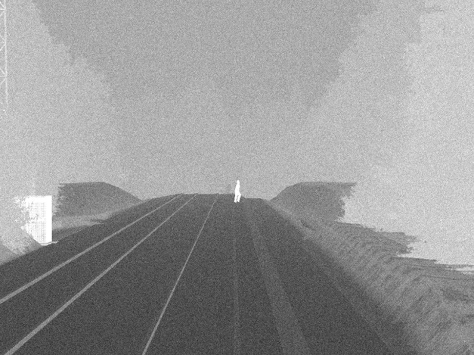 OKTAL-SE uzun menzilli IR simülasyonu, yol üzerinde tek hedefli termal imza modellemesi