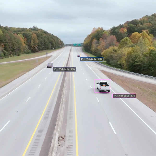 SightLine gerçek zamanlı araç tespiti ve takip - otoyol üzerinde AI destekli hedef sınırlandırma
