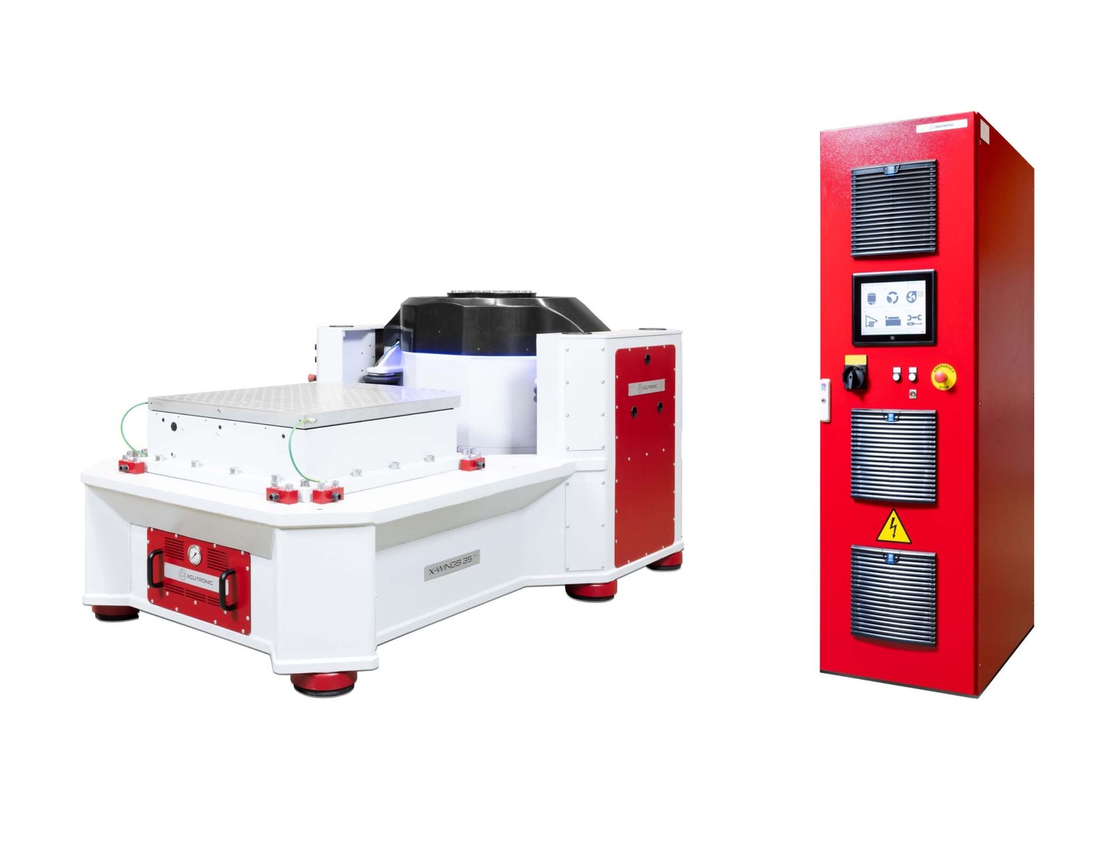 Acutronic titreşim test sistemi ve kontrol kabini, çevresel dayanım ve yapısal doğrulama testleri için profesyonel