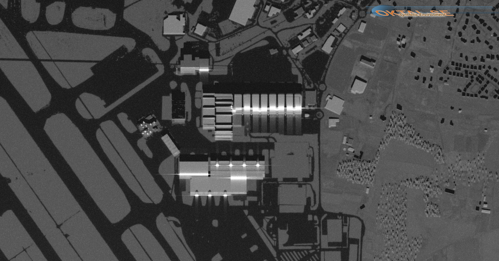 OKTAL-SE physics-based SAR radar image simulation