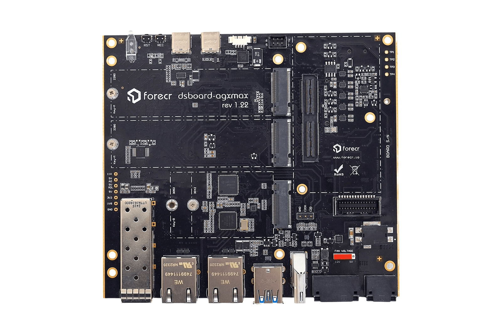 Forecr DSBOARD-AGXMAX Jetson AGX Orin 10G Ethernet carrier board