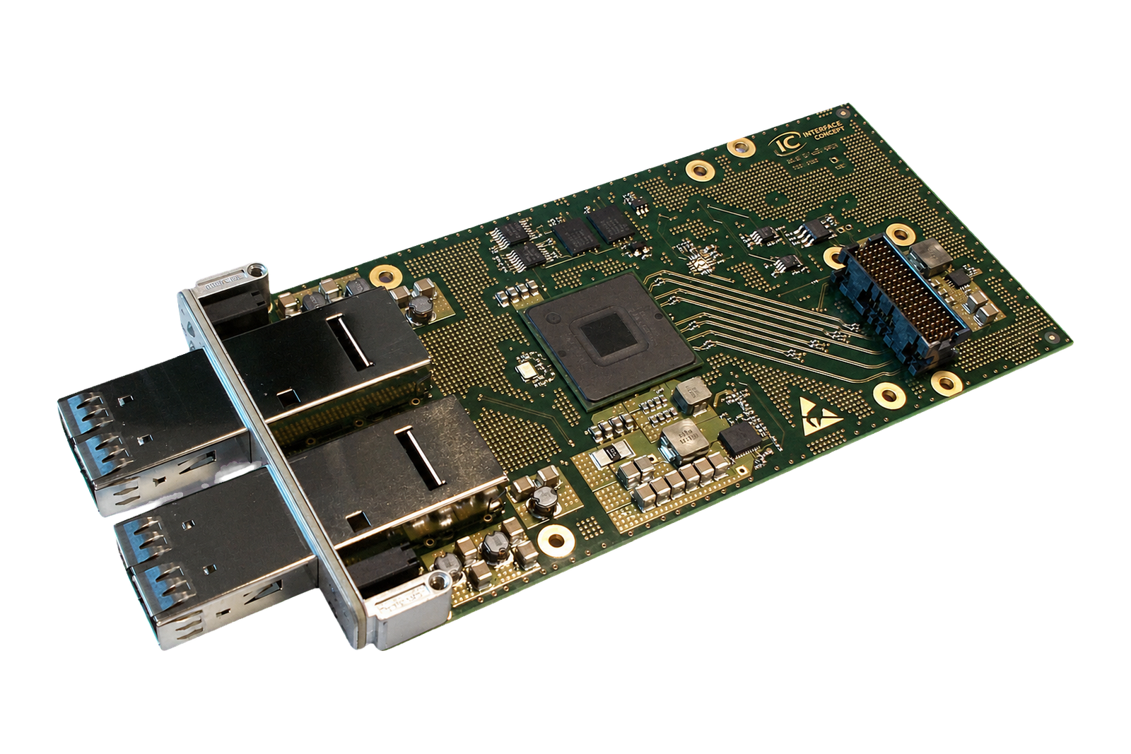 Interface Concept IC-XGE-XMCa yüksek hızlı XMC Ethernet adaptörü
